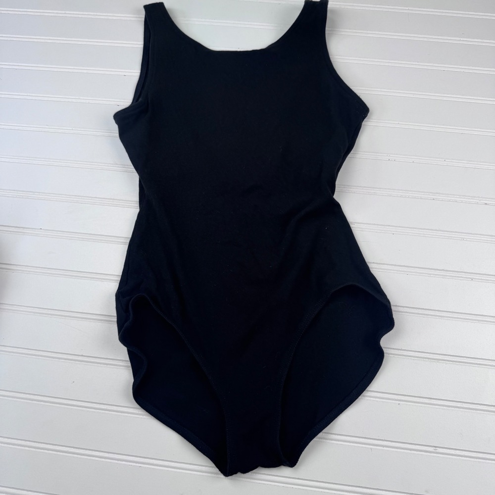 Capezio Women's Large Black Leotard Dancewear Ballet